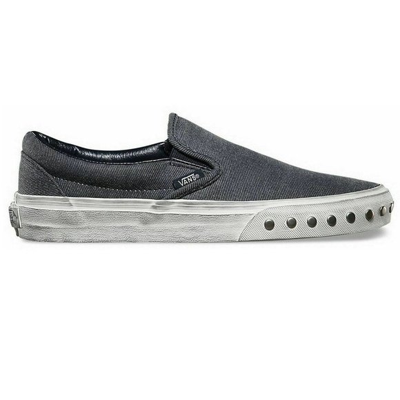 Vans Classic Slip On Overwashed Graphite Womens - Picture 2 of 5